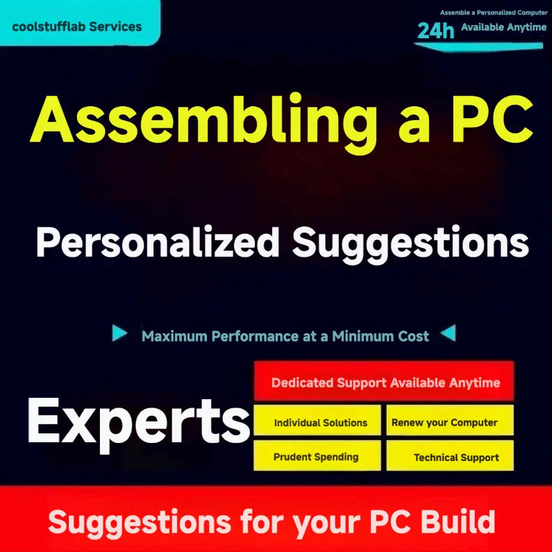 Desktop PC Build Consultation – Custom Assembly, Home & Gaming Builds, Parts & Cost Estimates
