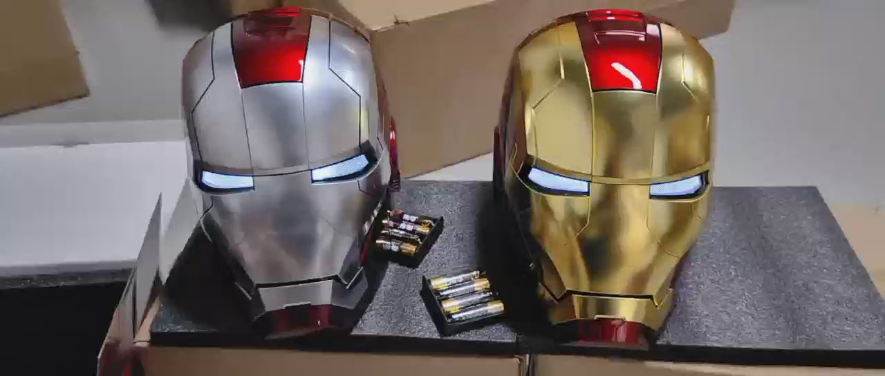 Iron Man  MK5 Helmet Electronic Voice Activated Open&Close Mask